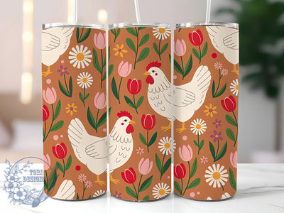 Rustic Chicken Farm Tumbler, Western Tumbler, Rustic 20oz Wrap, Sublimation Design, Stylish Gift Idea, Farm Animal Wrap, Country Western Tumbler Sublimation ToriDesigns 