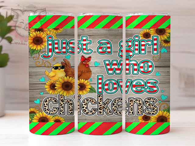 Rustic Chicken Lover Tumbler, Western Farm Pattern, Rustic Cowgirl Design, 20Oz Sublimation Wrap, Funny Chicken Art, Country Girl Texture, Tumbler Sublimation Sublimation Lara' s Designs 