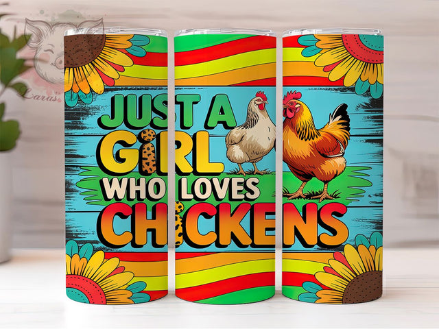 Rustic Chicken Lover Tumbler, Western Farm Pattern, Rustic Cowgirl Design, 20Oz Sublimation Wrap, Funny Chicken Art, Country Girl Texture, Tumbler Sublimation Sublimation Lara' s Designs 