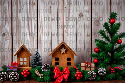 Rustic Christmas Decor Background Mock Up Photo Sublimatiz Designs 
