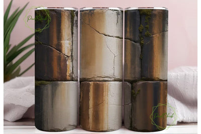 Rustic Concrete 20oz Tumbler Wrap Sublimation PixelChick 