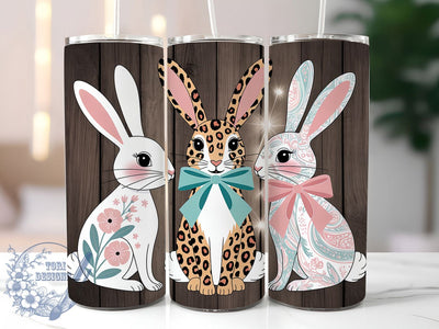 Rustic Country Bunny Tumbler, Easter Bunny Tumbler, Stylish 20oz Wrap, Sublimation Design, Trendy Gift Idea, Country Bunny Wrap, Whimsical Easter Tumbler Sublimation ToriDesigns 