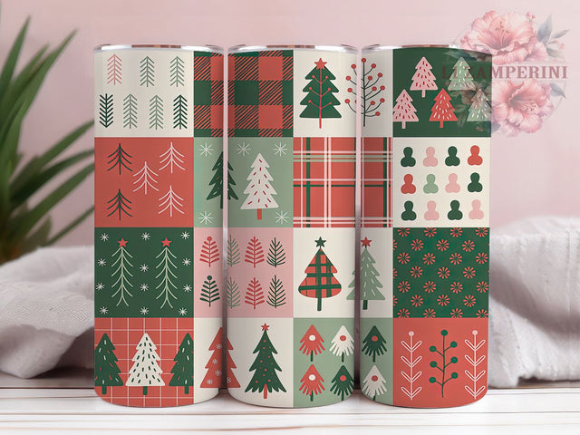 Rustic Country Christmas Trees Tumbler, Country Holiday Wrap, 20Oz Skinny Tumbler, Rustic Christmas Sublimation, Farmhouse Holiday Design, Cozy Winter Tree Tumbler, Festive Country Wrap Sublimation Li Zamperini 