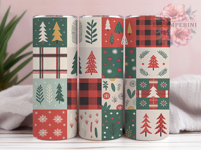 Rustic Country Christmas Trees Tumbler, Country Holiday Wrap, 20Oz Skinny Tumbler, Rustic Christmas Sublimation, Farmhouse Holiday Design, Cozy Winter Tree Tumbler, Festive Country Wrap Sublimation Li Zamperini 