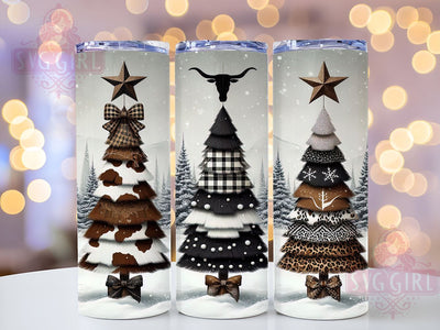 Rustic Country Christmas Tumbler, Country Christmas Tumbler, Christmas Trees Design, 20oz Wrap, Rustic Holiday Decor, Festive Drinkware, Winter Sublimation, Holiday Gift Sublimation SvggirlplusArt 