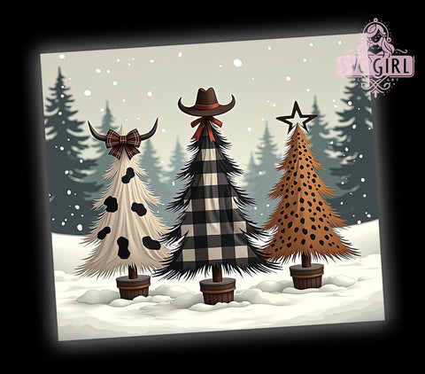 Rustic Country Christmas Tumbler, Country Christmas Tumbler, Christmas Trees Design, 20oz Wrap, Rustic Holiday Decor, Festive Drinkware, Winter Sublimation, Holiday Gift Sublimation SvggirlplusArt 