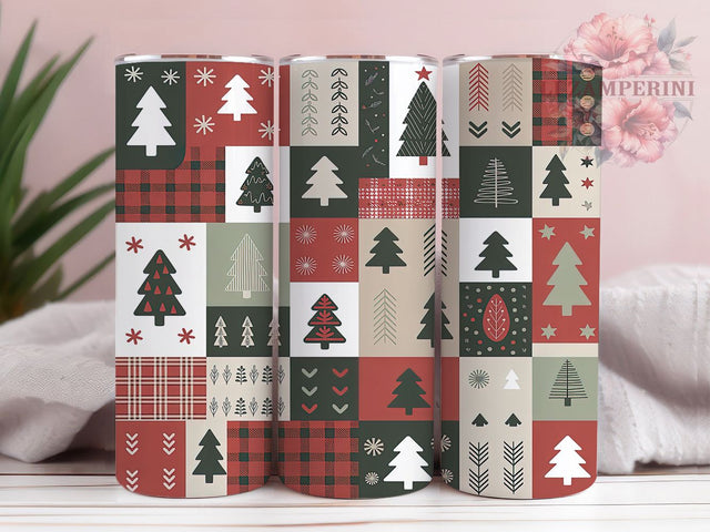 Rustic Country Christmas Tumbler, Rustic Holiday Wrap, Country Christmas Sublimation, 20oz Tree Tumbler, Festive Country Art, Seasonal Rustic Mug, Whimsical Christmas Cup Sublimation Li Zamperini 