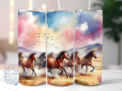 Rustic Country Horse 20 oz Skinny Tumbler Sublimation Design Digital Download PNG Sublimation ToriDesigns 