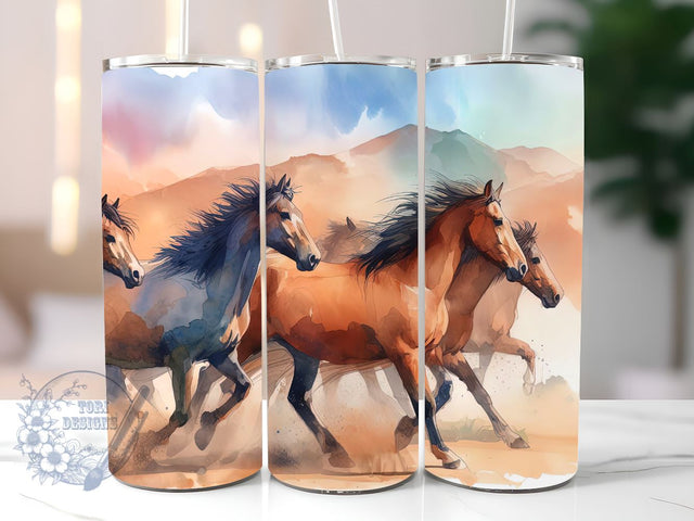 Rustic Country Horse 20 oz Skinny Tumbler Sublimation Design Digital Download PNG Sublimation ToriDesigns 
