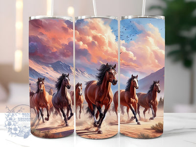 Rustic Country Horse 20 oz Skinny Tumbler Sublimation Design Digital Download PNG Sublimation ToriDesigns 