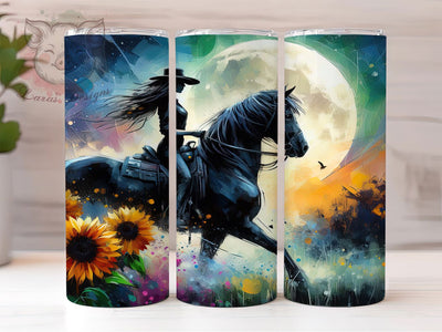 Rustic Cowgirl Horse Tumbler, Western Wrap, Country Cowgirl Cup, 20oz Sublimation Wrap, Stylish Horse Design Tumbler, Rustic Western Theme Cup, Cowboy Cowgirl Rodeo Wrap Sublimation Lara' s Designs 