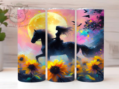 Rustic Cowgirl Horse Tumbler, Western Wrap, Country Cowgirl Cup, 20oz Sublimation Wrap, Stylish Horse Design Tumbler, Rustic Western Theme Cup, Cowboy Cowgirl Rodeo Wrap Sublimation Lara' s Designs 