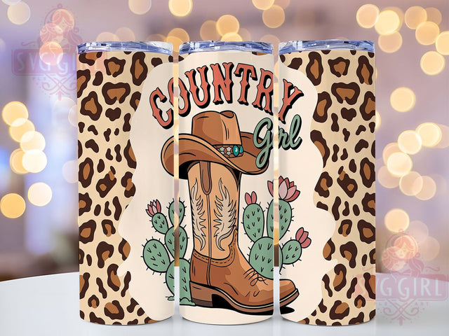 Rustic Cowgirl & Western Tumbler Wrap, Cowgirl Tumbler Wrap, 20oz Tumbler Design, Western Tumbler Wrap, Sublimation Cowgirl Design, Rustic Tumbler Wrap, Printable Cowgirl Tumbler Sublimation SvggirlplusArt 