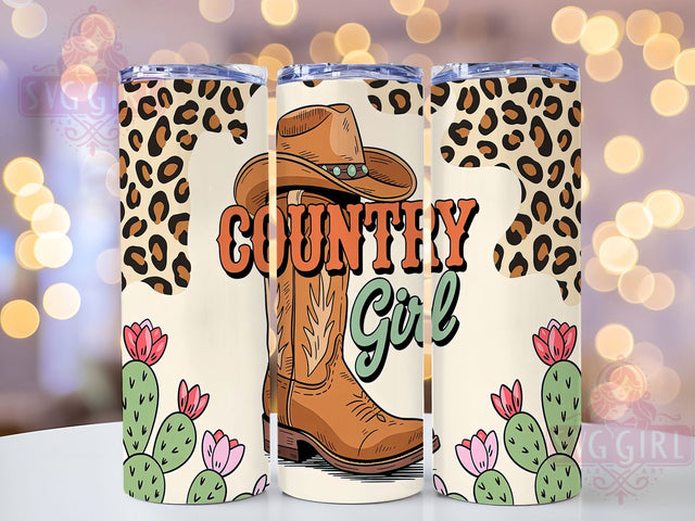 Rustic Cowgirl & Western Tumbler Wrap, Cowgirl Tumbler Wrap, 20oz Tumbler Design, Western Tumbler Wrap, Sublimation Cowgirl Design, Rustic Tumbler Wrap, Printable Cowgirl Tumbler Sublimation SvggirlplusArt 