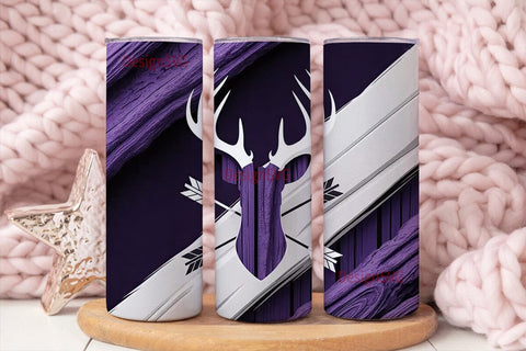 Rustic Deer 20oz Tumbler Wrap Sublimation DesignSVG 