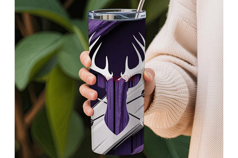 Rustic Deer 20oz Tumbler Wrap Sublimation DesignSVG 