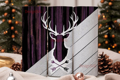 Rustic Deer 20oz Tumbler Wrap Sublimation DesignSVG 