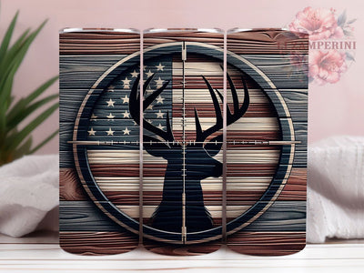 Rustic Deer Hunting Camo Tumbler Wrap, Wood Grain Tumbler Design, 20oz Skinny Tumbler Wrap, Hunting Season Sublimation, Rustic Outdoor Tumbler Wrap, Buck Hunter Tumbler Design Sublimation Li Zamperini 