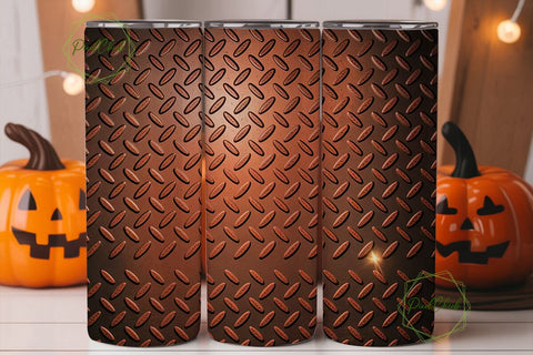 Rustic Diamond Plate 20oz Tumbler Wrap Sublimation PixelChick 