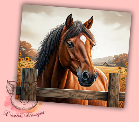 Rustic Draft Horse 20oz Tumbler, Farm Life Tumbler, 20oz Wrap, Sublimation Tumbler, Horse Lover Gift, Equine Decor Tumbler, Rustic Farm Tumbler Sublimation Lara' s Designs 