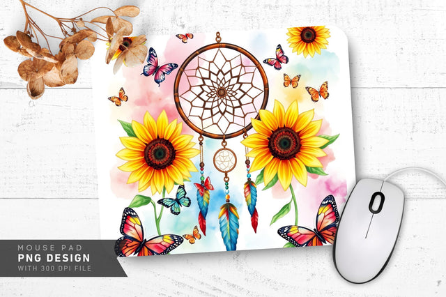 Rustic Dreamcatcher Mousepad Design Sublimation Regulrcrative 