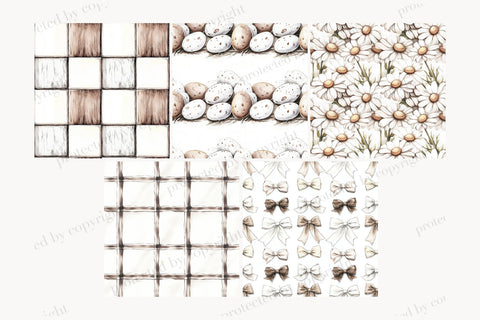 Rustic Easter Digital Paper | Country Pattern Digital Pattern GlamArtZhanna 