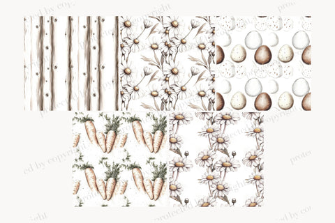 Rustic Easter Digital Paper | Country Pattern Digital Pattern GlamArtZhanna 