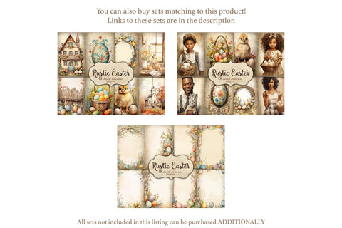 Rustic Easter Junk Journal Pages | Spring Collage SVG GlamArtZhanna 