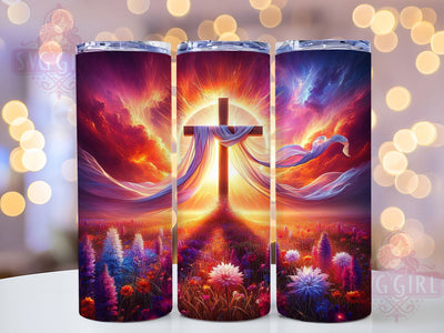 Rustic Easter Wooden Cross Tumbler, Christian Faith Tumbler, Rustic Easter Wrap, Stylish 20oz Wrap, Sublimation Design, Trendy Gift Idea, Inspirational Christian Tumbler Sublimation SvggirlplusArt 