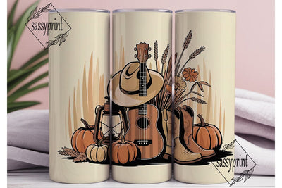 Rustic Fall Country 20oz Tumbler Wrap Sublimation sassyprint 