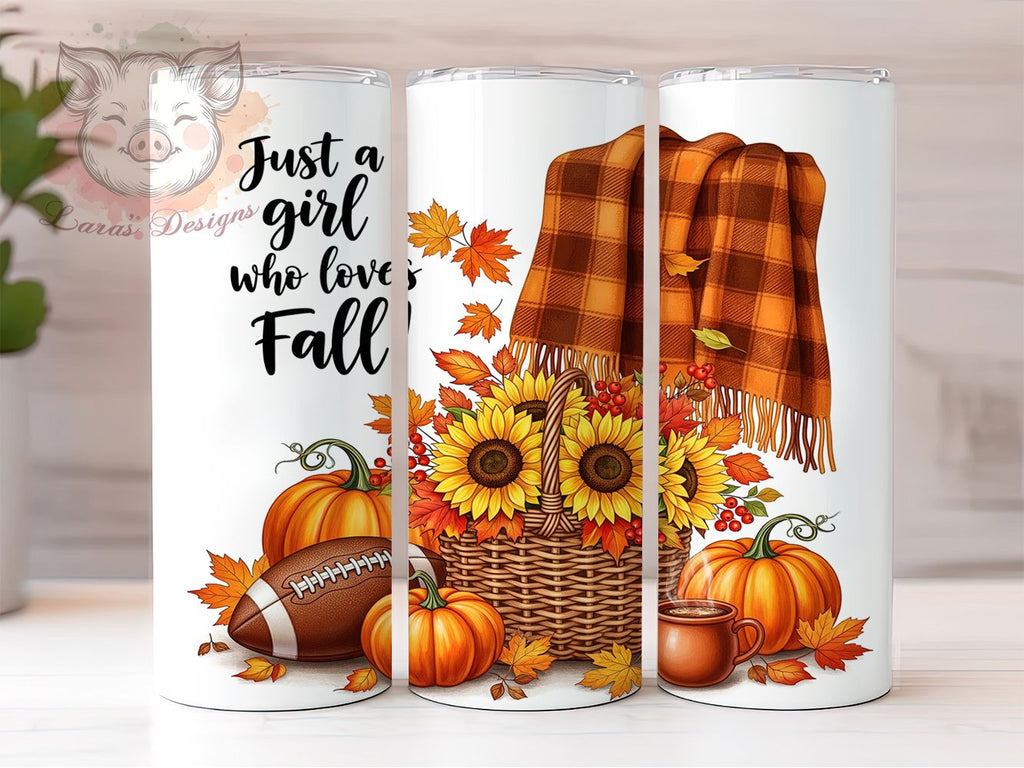 Rustic Fall Country Girl Tumbler, Autumn Lover Wrap, 20oz Sublimation ...