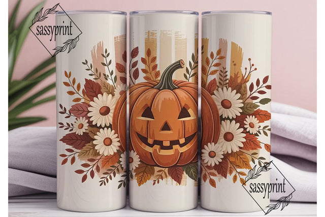 Rustic Fall Pumpkin 20oz Tumbler Wrap Sublimation sassyprint 