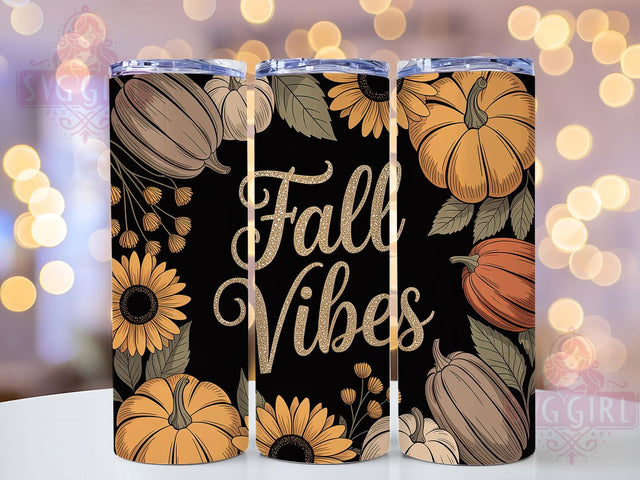 Rustic Fall Sunflower Tumbler Wrap, Fall Vibes Sublimation, Autumn Floral Drinkware, 20oz Skinny Tumbler Wrap, Rustic Sunflower Wrap, Seasonal Sublimation Design, Harvest Theme Tumbler Sublimation SvggirlplusArt 