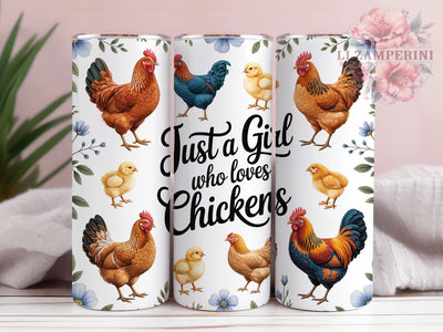 Rustic Farm Girl Chicken Tumbler, Farm Girl Tumbler, Rustic Chicken Wrap, Whimsical Chicken Wrap, Country Farm Animal Wrap, Sublimation Design, Trendy Gift Idea Sublimation Li Zamperini 