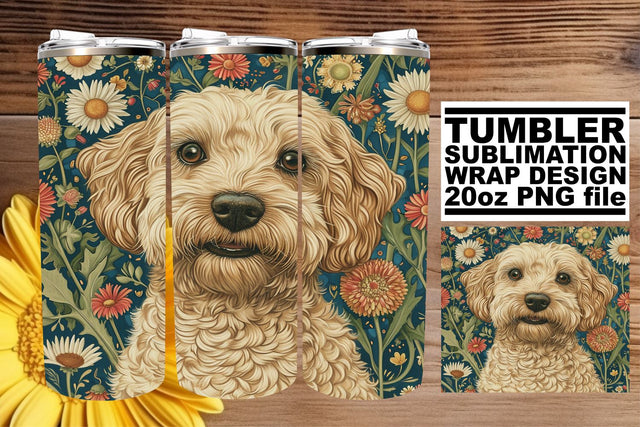 Rustic Farmyard & Spring Flowers Tumbler Design Sublimation afrosvg 