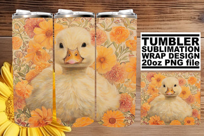 Rustic Floral Farm Tumbler Sublimation - 20oz Art Sublimation afrosvg 