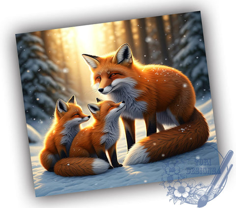 Rustic Fox Tumbler Wrap, Fox Tumbler, Wildlife Decor, Animal Lover Gift, 20oz Tumbler Wrap, Sublimation Design, Nature Drinkware, Rustic Fox Art Sublimation ToriDesigns 