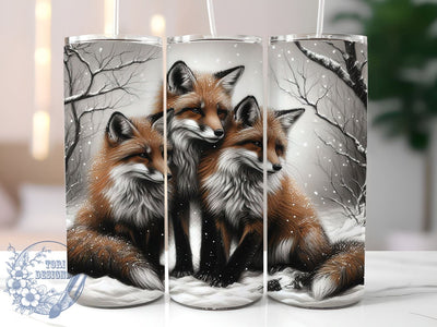 Rustic Fox Tumbler Wrap, Fox Tumbler, Wildlife Decor, Animal Lover Gift, 20oz Tumbler Wrap, Sublimation Design, Nature Drinkware, Rustic Fox Art Sublimation ToriDesigns 