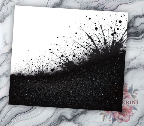 Rustic Glitter Cowhide Tumbler Wrap, 20oz Sublimation Wrap, Western Style Tumbler, Black And White Cow Print, License Plate Tumbler, Rustic Glitter Wrap Sublimation Li Zamperini 