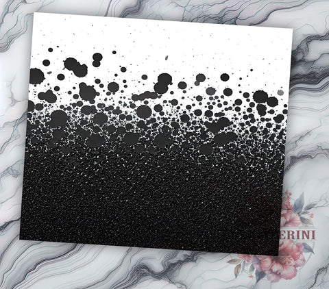 Rustic Glitter Cowhide Tumbler Wrap, 20oz Sublimation Wrap, Western Style Tumbler, Black And White Cow Print, License Plate Tumbler, Rustic Glitter Wrap Sublimation Li Zamperini 