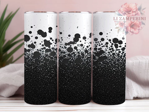 Rustic Glitter Cowhide Tumbler Wrap, 20oz Sublimation Wrap, Western Style Tumbler, Black And White Cow Print, License Plate Tumbler, Rustic Glitter Wrap Sublimation Li Zamperini 