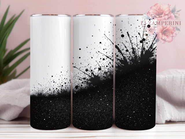 Rustic Glitter Cowhide Tumbler Wrap, 20oz Sublimation Wrap, Western Style Tumbler, Black And White Cow Print, License Plate Tumbler, Rustic Glitter Wrap Sublimation Li Zamperini 