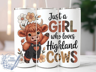 Rustic Highland Cow Tumbler, Cow Lover Tumbler, Stylish 20oz Wrap, Sublimation Design, Trendy Gift Idea, Rustic Cow Wrap, Highland Girl Tumbler Sublimation ToriDesigns 