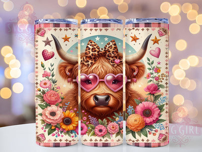 Rustic Highland Cow Tumbler Wrap, Western Cowhide Wrap, Rustic Farm Mug, Country Style Tumbler, Longhorn Cow Cup, Cowboy Theme Design, Sublimation Tumbler Wrap Sublimation SvggirlplusArt 