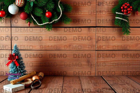Rustic Holiday Mood Background Mock Up Photo Sublimatiz Designs 