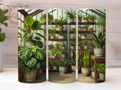 Rustic House Plant Tumbler, Botanical Tumbler, Stylish 20oz Wrap, Sublimation Design, Trendy Gift Idea, Rustic Plant Wrap, Indoor Plant Tumbler Sublimation Lara' s Designs 