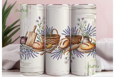 Rustic Lavender Bakery 20oz Tumbler Wrap Sublimation PixelChick 