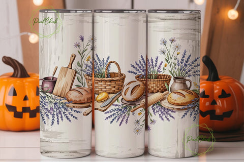 Rustic Lavender Bakery 20oz Tumbler Wrap Sublimation PixelChick 