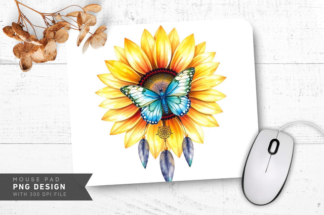 Rustic Nature Elegance Mousepad Sublimation Regulrcrative 