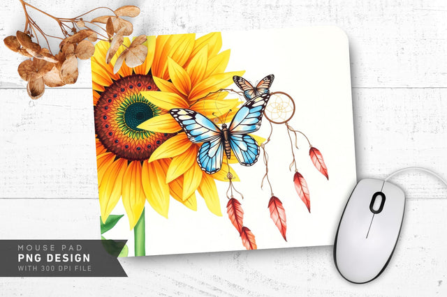 Rustic Nature Elegance Mousepad Sublimation Regulrcrative 